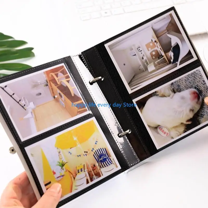T8uc 6 дюйм 50 карманов фотоальбома Moon Loose Leaf Picture Storage ScrapBooking для рамки корпуса для детей детей