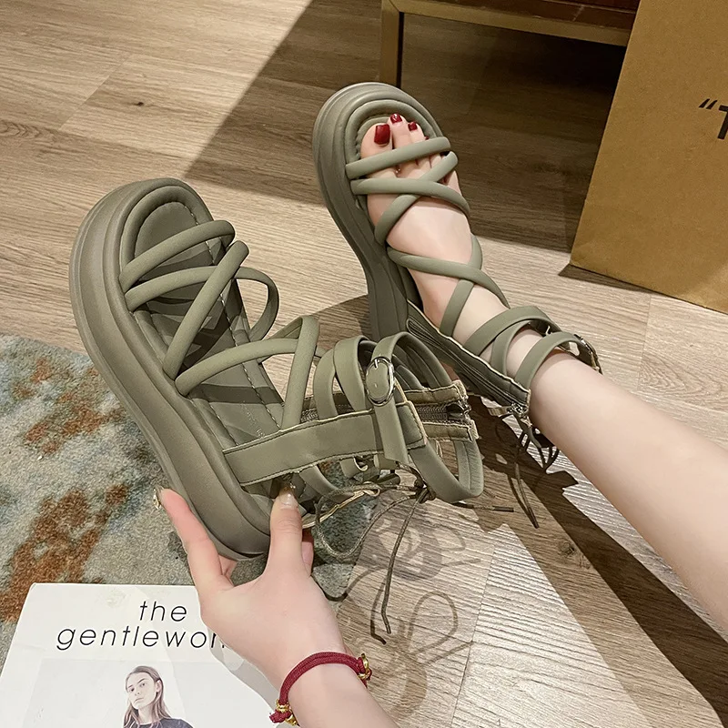 Womens Supportive Height Platform Multi-Functional Strap System Quick-Release Fasteners & Ergonomic Footbed - Daily Mobility