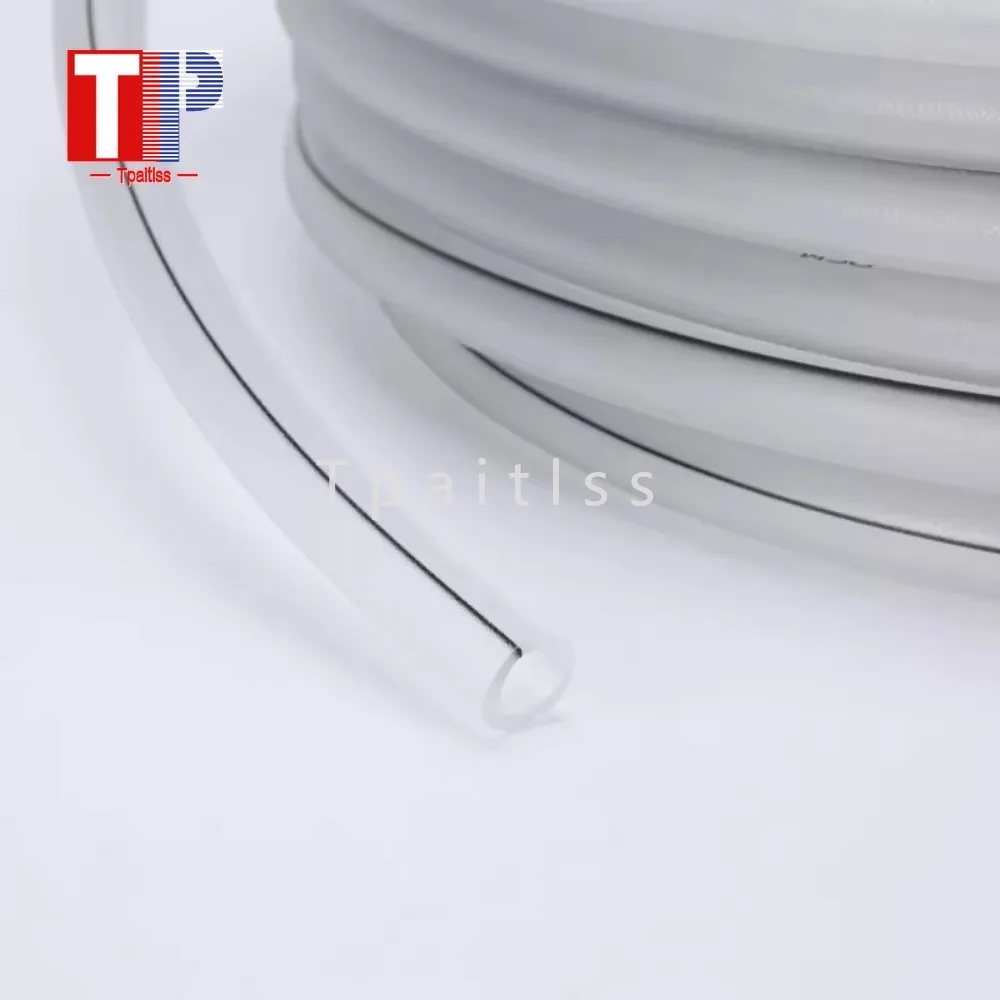 Tpaitlss 6/60m Anti-static Powder Pipe Powder Coating Grounding Hose Two Lines Powder Hose 10*15mm 1001673