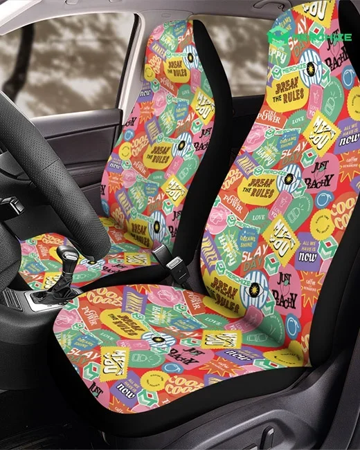 Bernard Dog Sunflowers Wish Car Sear Decor Car Gift For Dog Lovers Car Seat Cover Polar Fleece 100% Poly