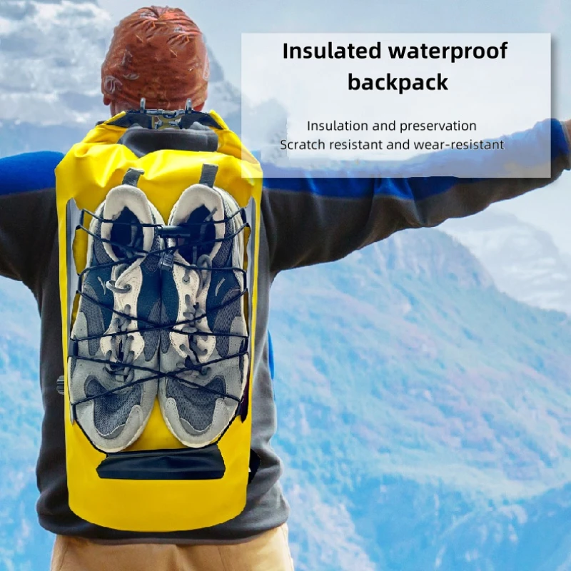 New Outdoor Storage Backpack Dry Wet Separation Insulated Backpack Waterproof Collapsible Bag Kayaking Rafting Storage Bag