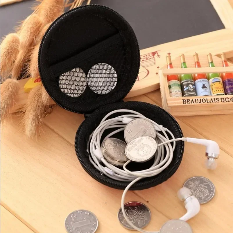 Earphone Wire Organizer Box Coin Purse Headphone USB Cable Protective Case Headset Pack Storage Coin Wallet Pouch Bag Container