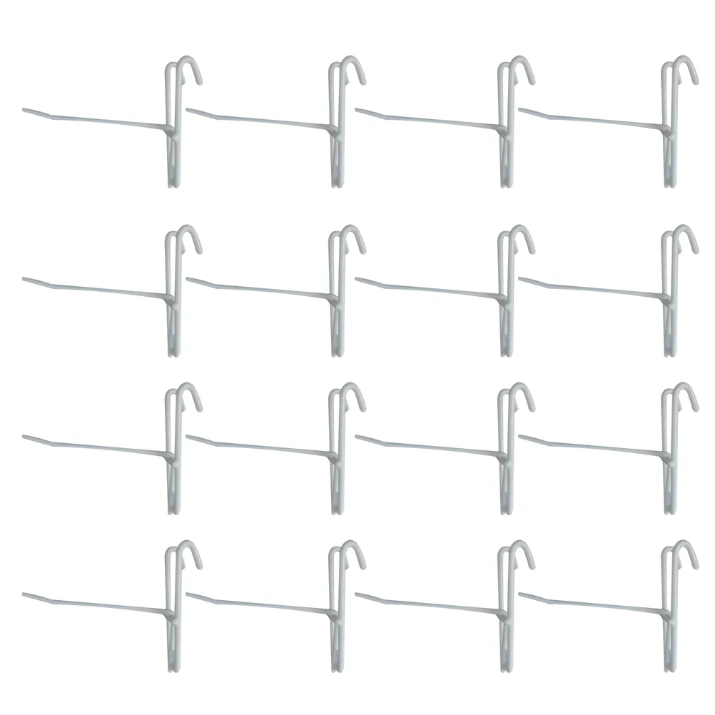 

20 Pcs Peg Board Display Prop Hooks Iron Hanger for Supermarket Ordinary Heavy-duty Metal