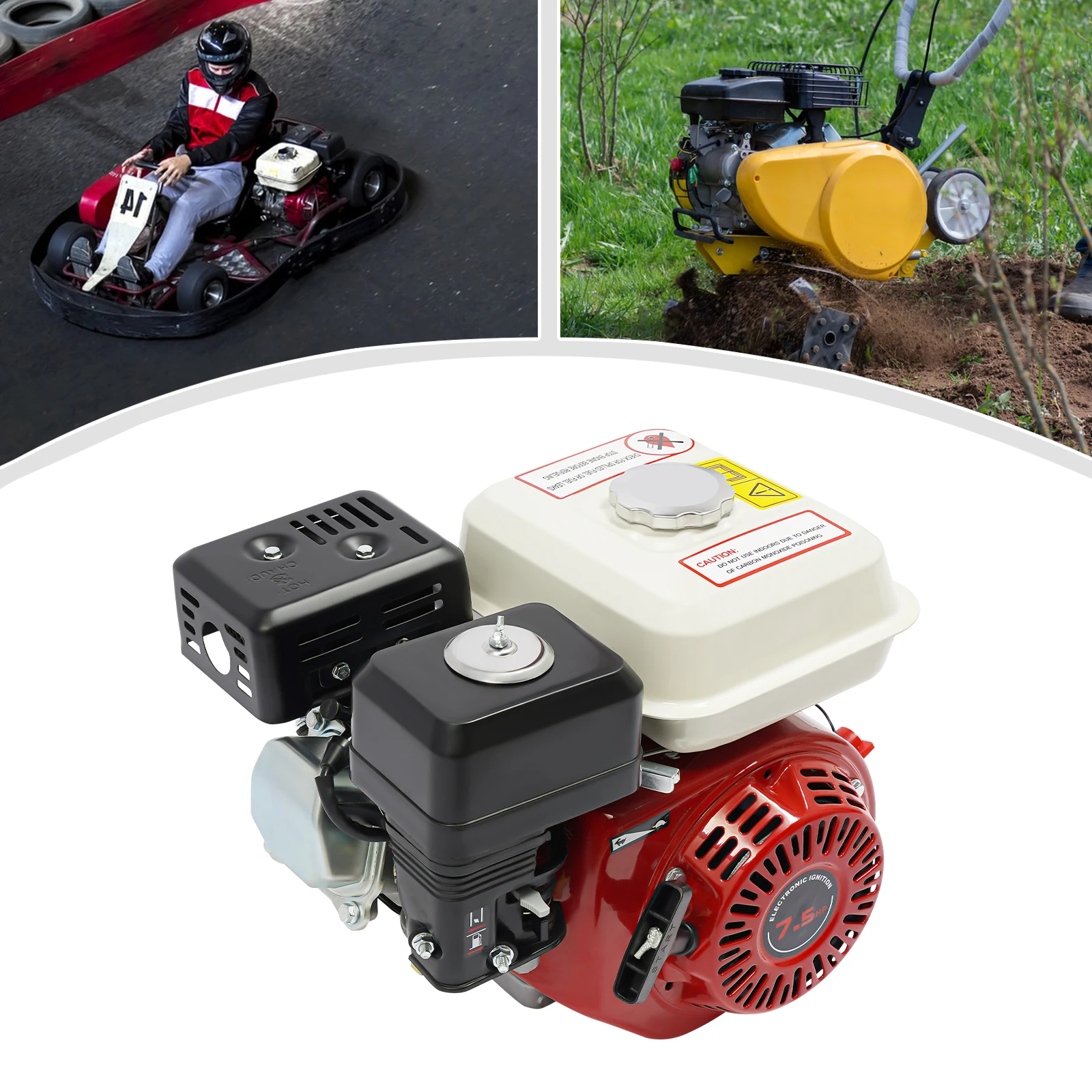 محرك أحمر 7.5HP 4-السكتة الدماغية 212CC 3000W محرك متعدد الاستخدام يعمل بالبنزين لمولد هزاز مضخة المياه