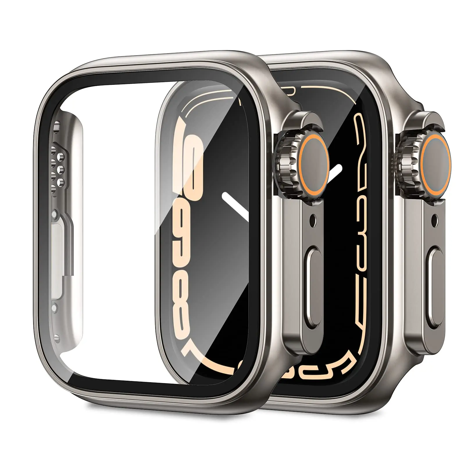 Glazen + Kast Voor Apple Watch 8 7 44Mm 45Mm 41Mm 40Mm 38Mm 42Mm Schermbeschermer Cover Veranderen Ultra Bumper Iwatch Serie 3 4 5 6 Se