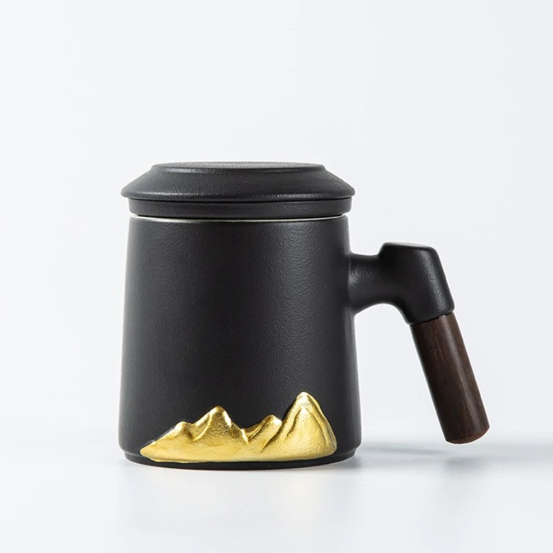 

Ceramic tea separation tea cup with lid filter cup personal special office household water