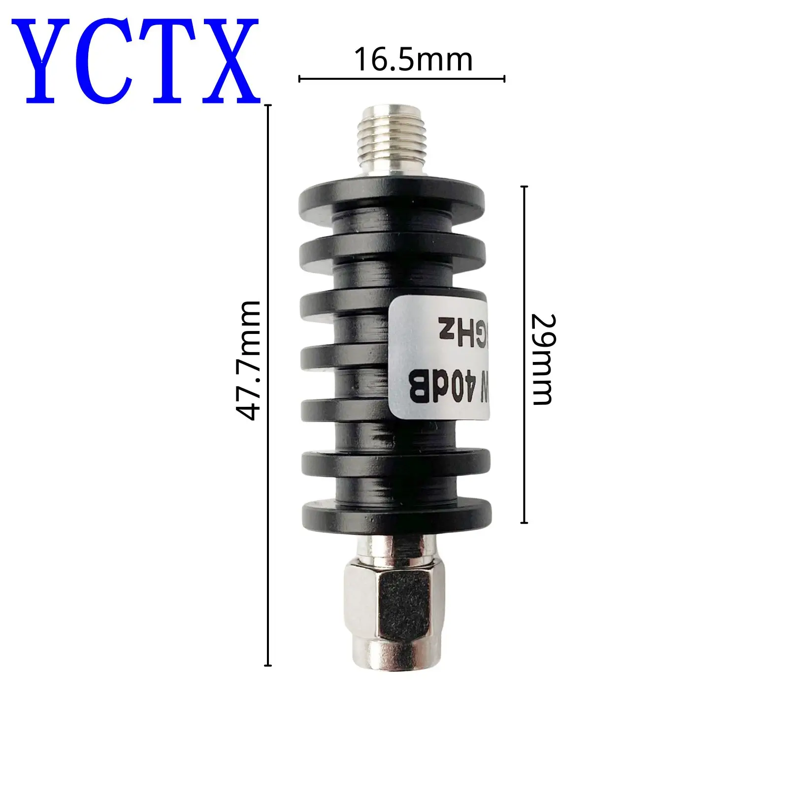 10W SMA Type Attenuator DC-6GHZ/8GHZ 1/2/3/5/6/10/15/20/30db/40db/60db SMA RF coaxial Power plug Male to jack Female 50ohm