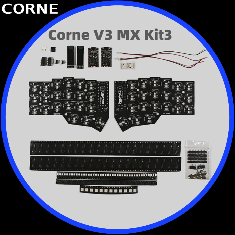 Corne V3 Mx Choc Crkbd Split Keyboard Pcb Positioning Board Corne Cherry V3.0.1 Keyboard Pc Accessories Custom For Split Kit Via