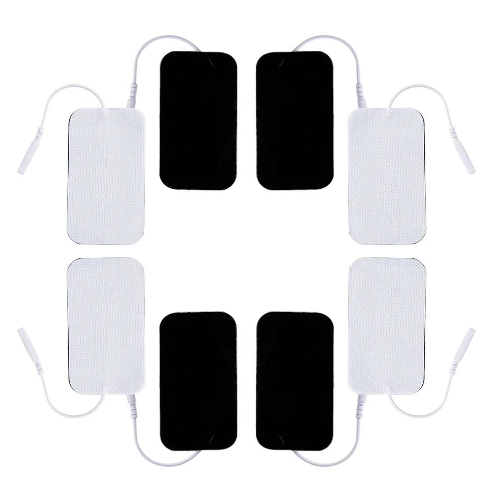 

10/50 шт. электродные подушечки TENS, многоразовые массажные пластыри для EMS, стимулятор мышц, массажер для тела, сменные электроды