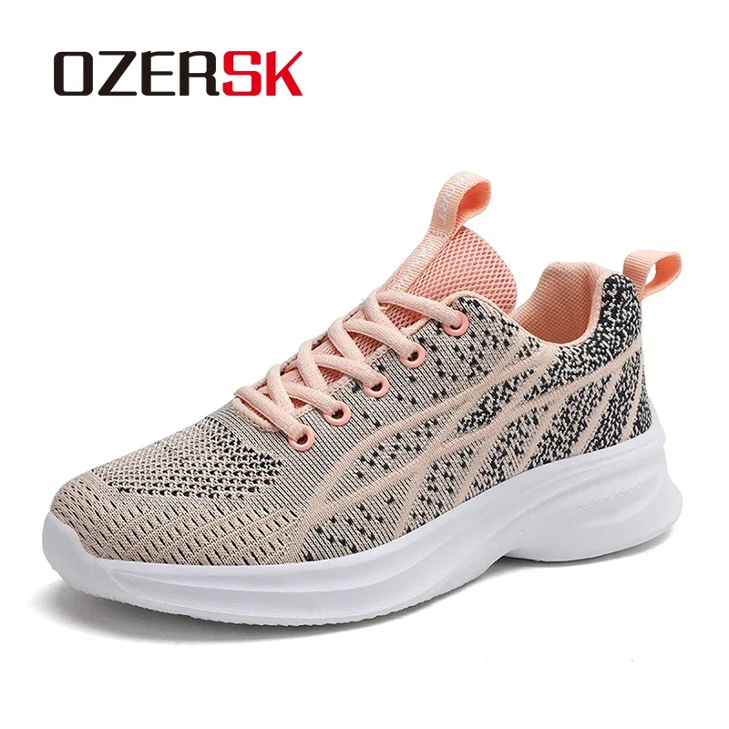 OZERSK Sneakers Woman Summer Sports Shoes Women Breathable Light Woman Sneakers Outdoor Vulcanize Shoes Ladies Casual Shoes