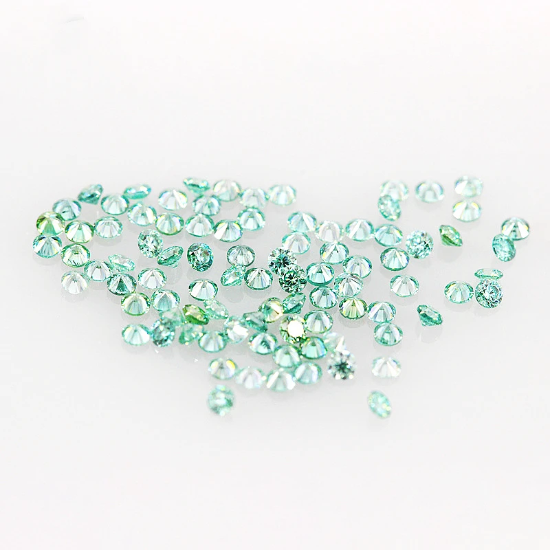 Factory Wholesale 100% Real Moissanite Diamond VVS1 Light Green Color Lab Grown Loose Gems Diy Material for Jewelry