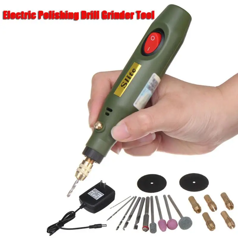 1Set Engraving Tool Dremel Tool Cordless Drill Rotary Tool Mini Wireless Electric Drill Rechargeable Polishing Machine