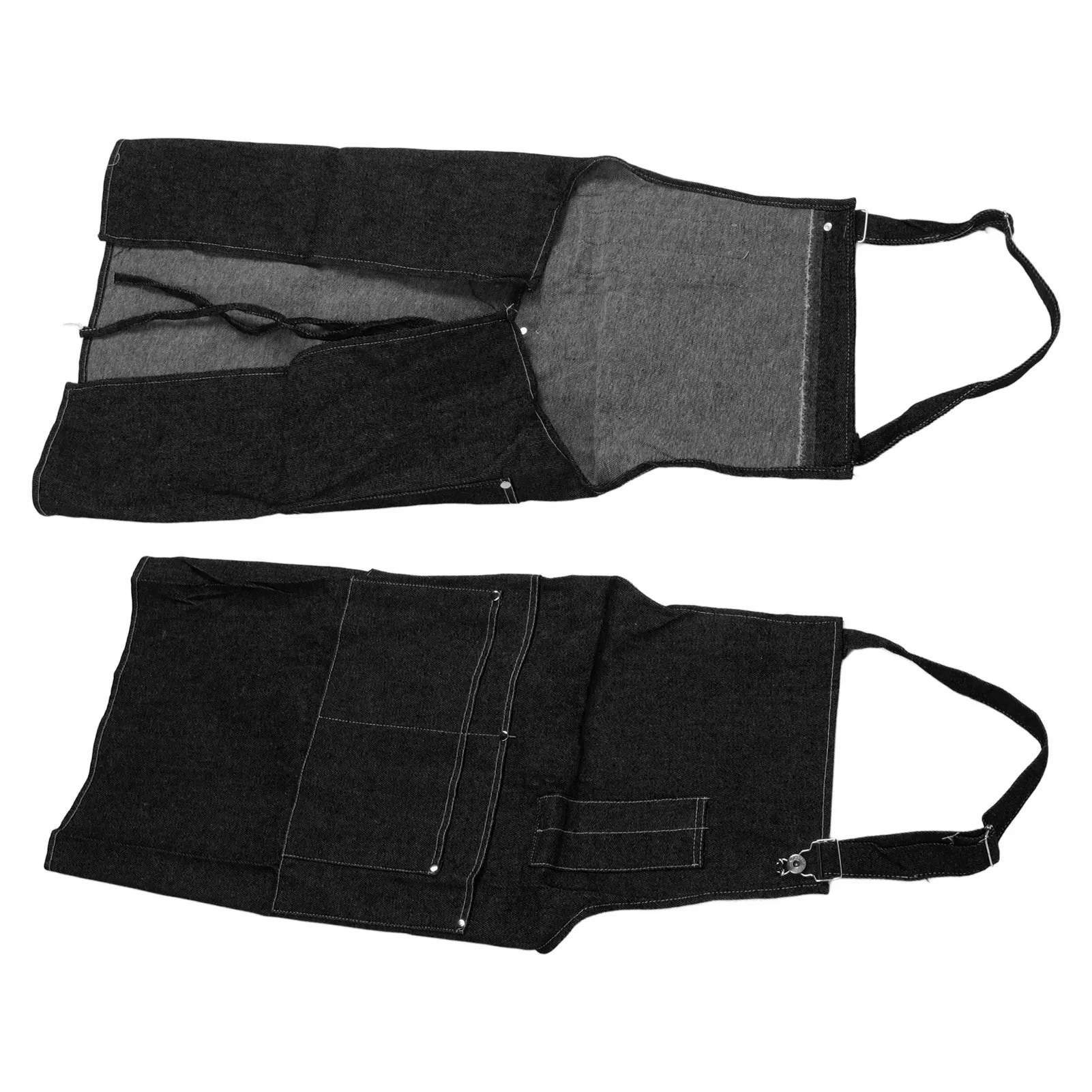 Canvas Apron Multipurpose Stylish Classic Loose Multi Pockets Wear Resistance Workshop Tool Apron For Work Home