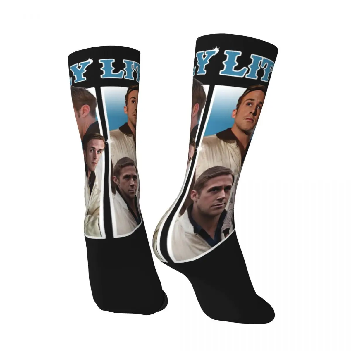 Literally Me Ryan Gosling Socks Fashion Stockings Adults Men Warm Soft Skateboard Socks Autumn Graphic Anti Skid Socks