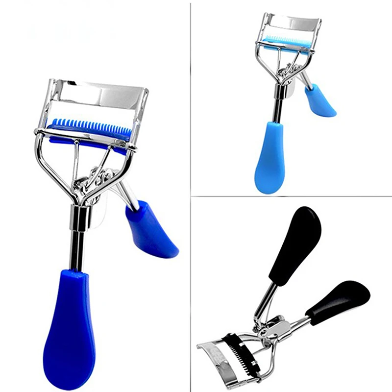 Cute Professional Eyelash Curler With Comb Tweezers Curling Eyelash Clip Cosmetic Eye Beauty Tool Eye Lash Curler