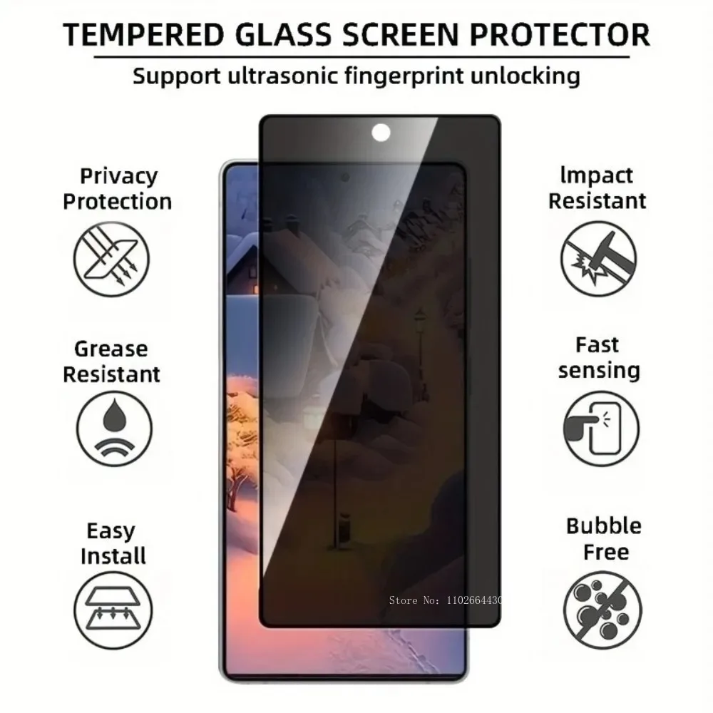 3 Pack Privacy Screen Protectors Designed for Samsung Galaxy