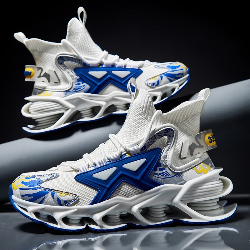 

Мужские кроссовки с противоскользящей и износостойкой подошвой, высоким верхом и поддерживающим дизайном, для активного отдыха и повседневной носки.