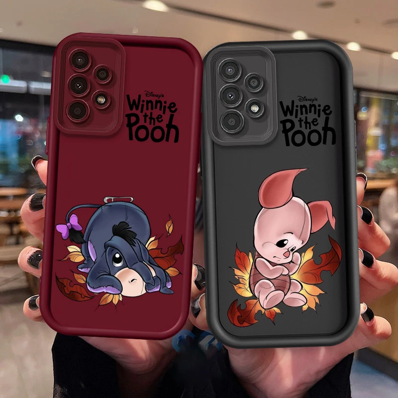 Disney Winnie The Pooh Art For Samsung A73 A71 A54 A53 A52 A51 A33 A32 A21S A14 A13 A12 A03 A04 A05 5G Eye Ladder TPU