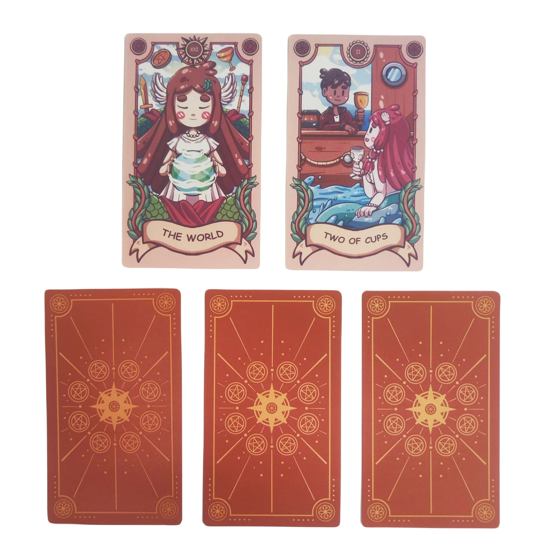 12X7cm Joyful Journey Tarot Cards with Guide Book 79Pcs Divination Board Table Games Family Entertainment Oracle Card