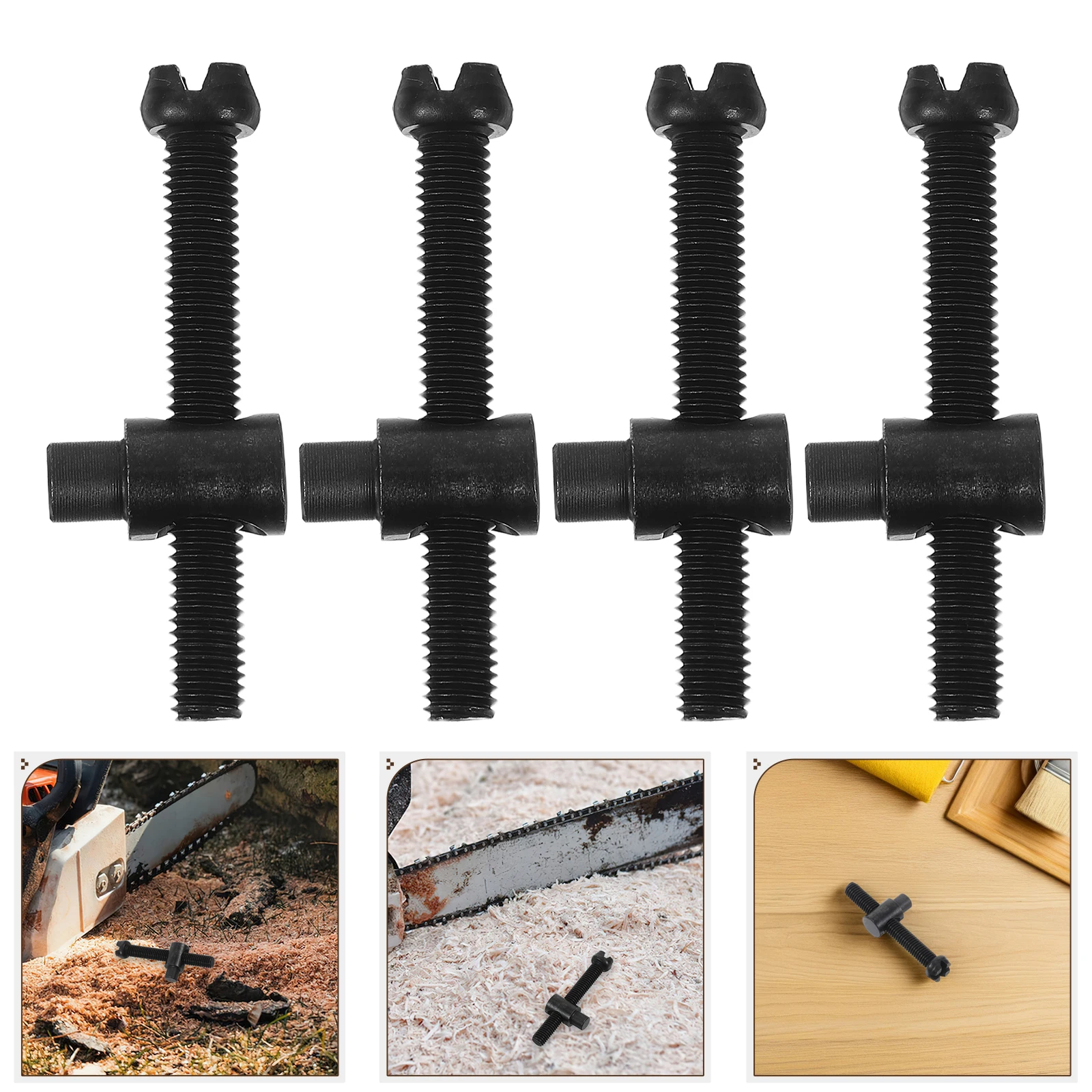 

10pcs Chainsaw Chain Adjuster Screw Tensioner Metal Replacement Lawn Mower Tool Repair Parts For Electric Gas Durable Reusable