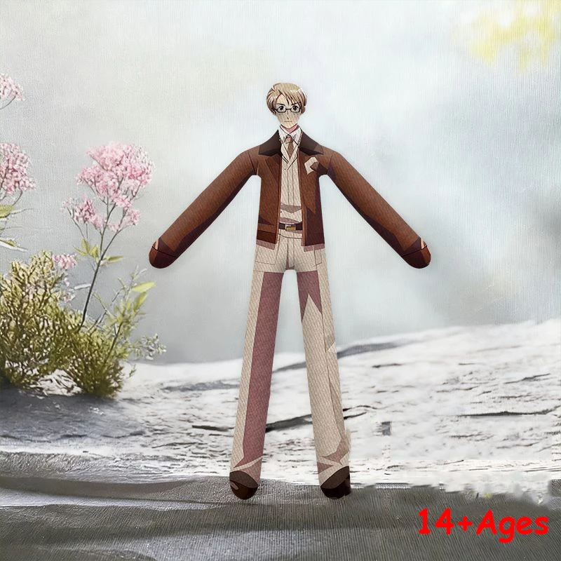 Anime Hetalia World Stars Alfred Jones Francis Bonnefoy Cosplay Doll Abstract Slender Twistable Shape Cotton Doll Room Decoratio #2
