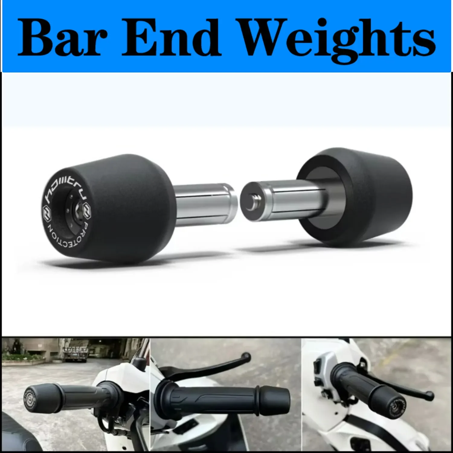 For BMW R1200R R1250R 2015-2023 Handle Bar End Weight Grips Cap