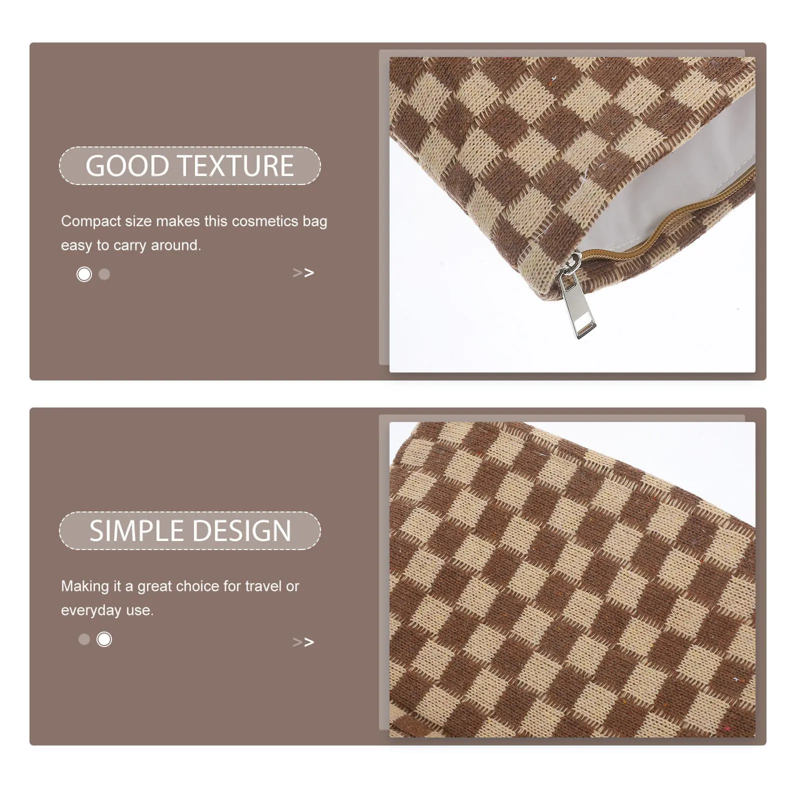 

Large Makeup Bag Versatile Accessory Keys Cosmetics Coins Safe Storage Travel Toiletry Pouch Reusable Makeup Container