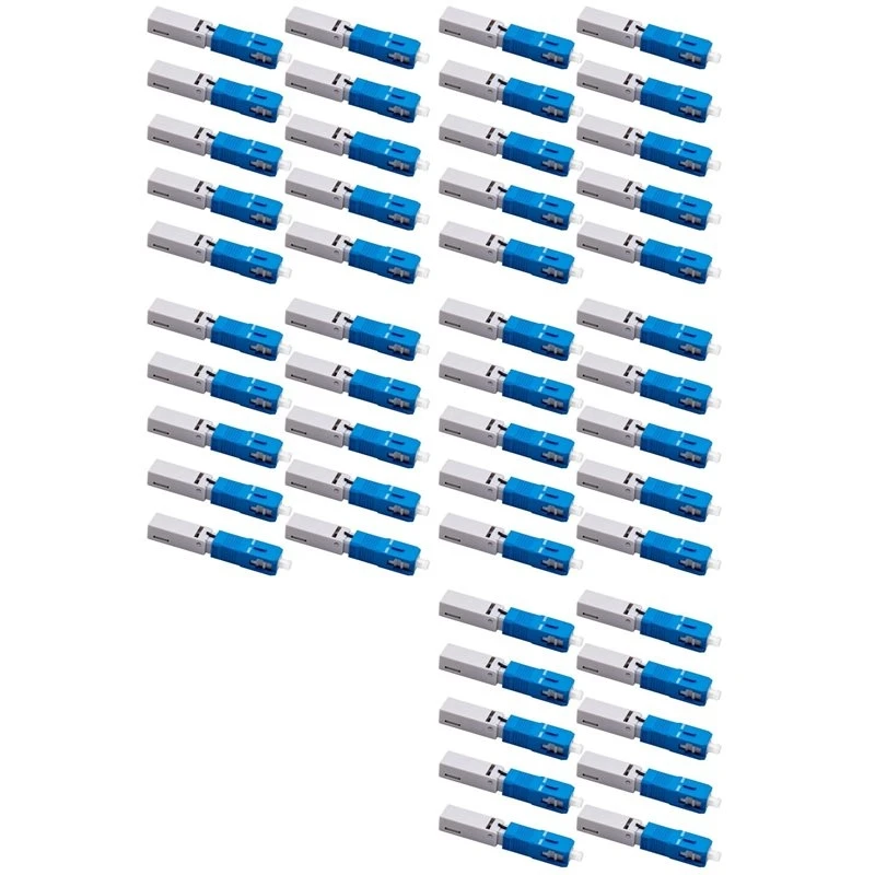 ABNL 50Pcs Fast Connector UPC New Type SC Male To LC Female Singlemode Adapter SC/UPC To LC/UPC Hybrid Fibre Converter