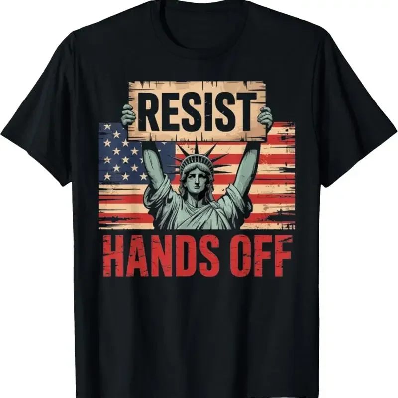 Resist Resistance Statue Of Liberty Hands Off Protest T Shirt Unisex