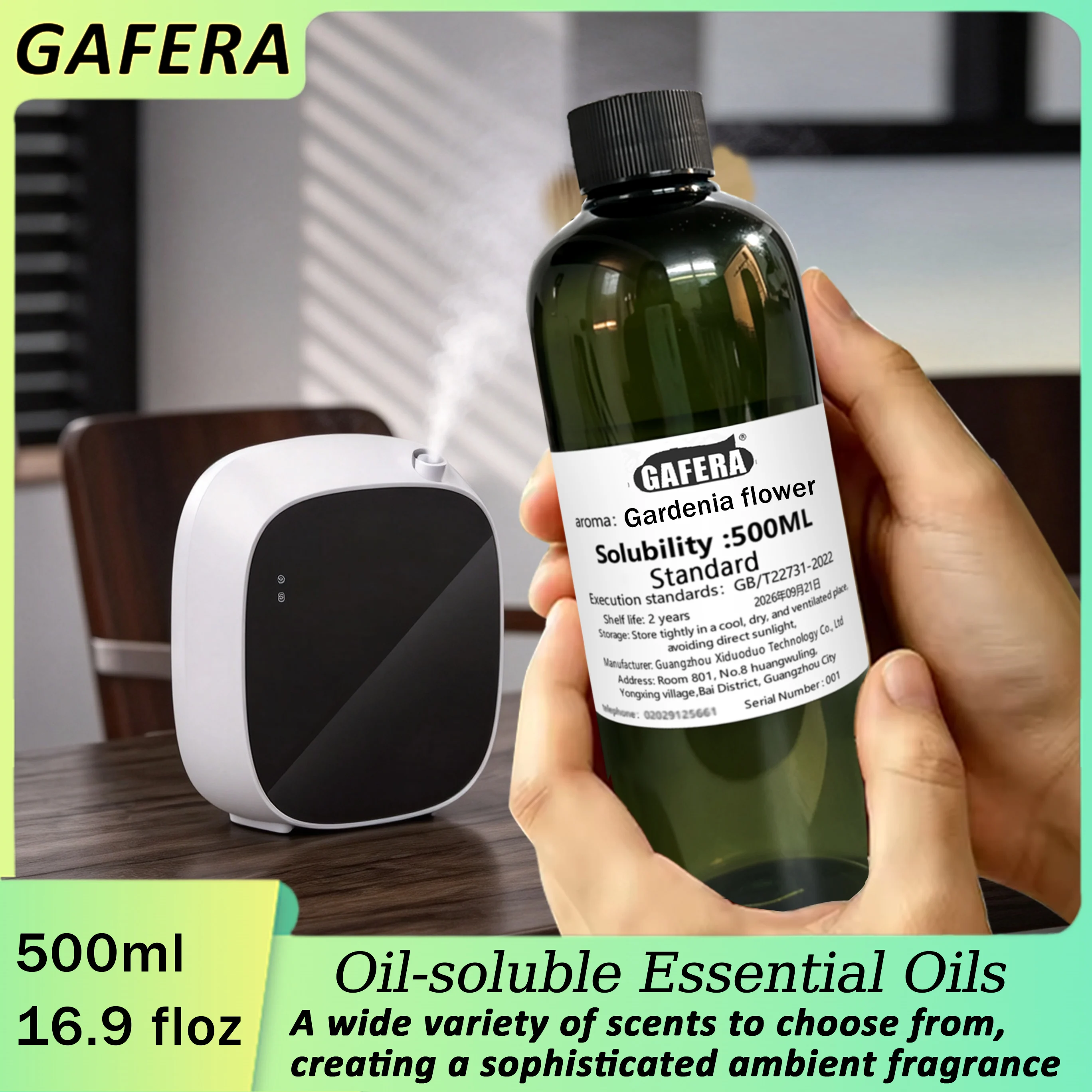 Aroma Diffuser Essential Oil, Luxury Hotel Scent, Compatible With All Waterless Aromatherapy Diffusers, Freesia 500ml/16.91floz