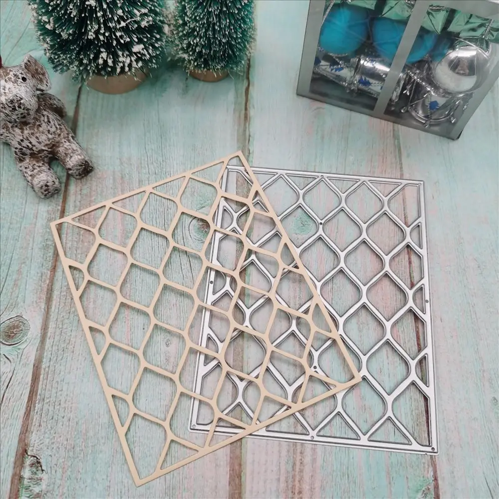 Hohl hintergrund platte Metall Schneiden Stirbt Scrapbooking Für Weihnachten Karte, Die DIY Präge Schnitte Neue Handwerk Muster Foto Fra