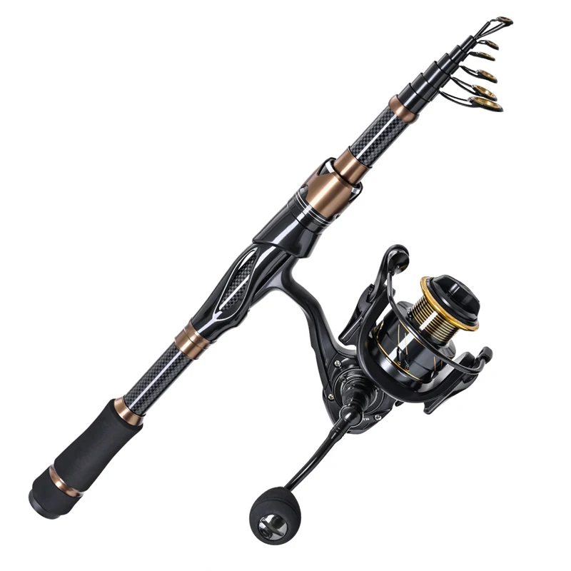 Carbon Fishing Rod  Super Hard Telescopic Fishing Rods 1.5M-2.1M Superhard Telescopic Sea Fishing Rod