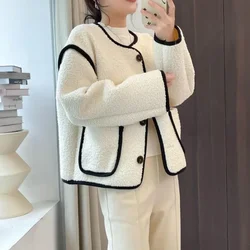 Lamb Wool Jacket for Women, 2024 Autumn and Winter New Collection, Women's Cardigan, Lamb Wool Loose and Thick Fur One-piece Top