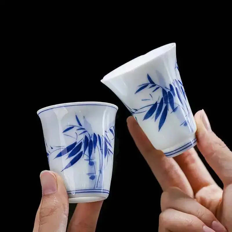  Shadow Tea Cup, Fragrance Cup Kung Fu Tea Cup Ceramic Host Cup Tea Cup Single Cup