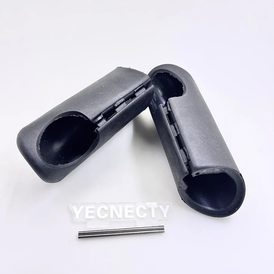 2PC Universal 32MM Motorcycle Crash Bar Front Bumper Protective Cover Rubber Engine Guard Pad For Harley Suzuki BMW Ducati Honda