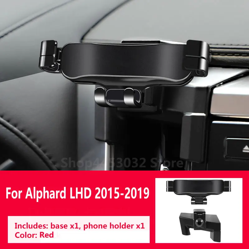 

Автомобильный держатель телефона для Toyota Alphard LHD RHD 2015-2021 гравитационная навигация специальный Кронштейн Поворотная поддержка зажимные аксессуары