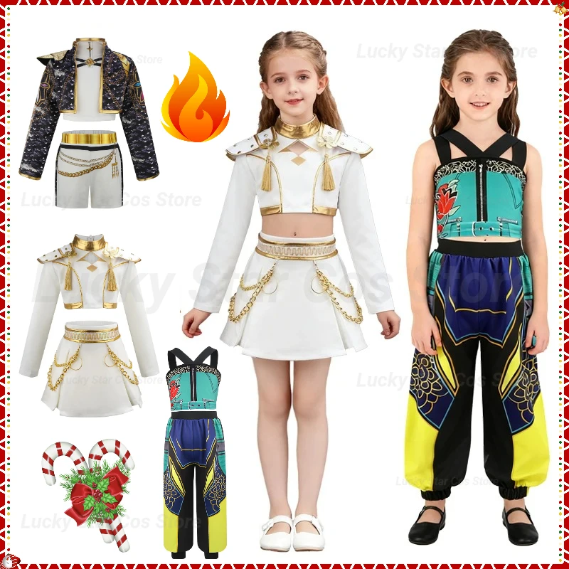 Costume Hip-hop pour filles, Costumes de spectacle sur scène d'halloween, groupe de filles Pop coréen, vêtements pour enfants pour occasions spéciales