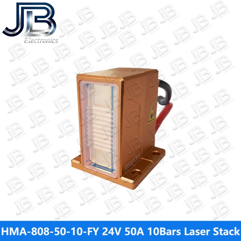 HMA-808-50-10-FY-D01 500W 10Bars 24V 50A 808nm كومة الليزر لإزالة الشعر #3