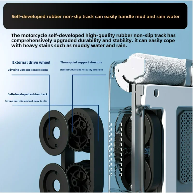 Smart Home Frequency Conversion Multi-directional Water Spray Automatic Glass Cleaning Robot Automatic Glass Cleaning Artifact