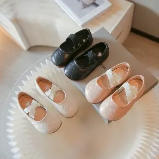 Children's Princess Shoes 2024 Spring and Autumn New Girls Shoes Soft Soles Little Girls Fashion All Match Small Leather Shoes