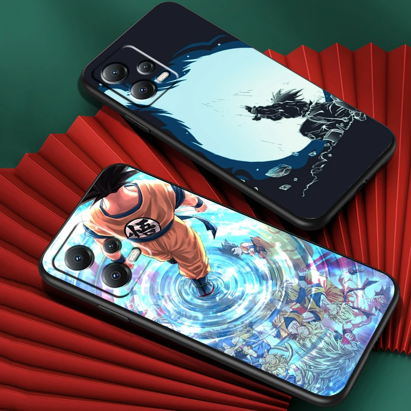 D-Dragon Ball Z Animation Art For Xiaomi Redmi Note 13 12R 12 12S Turbo 11 11T 11S 10 10S Pro Plus 5G Black Cover Phone Case