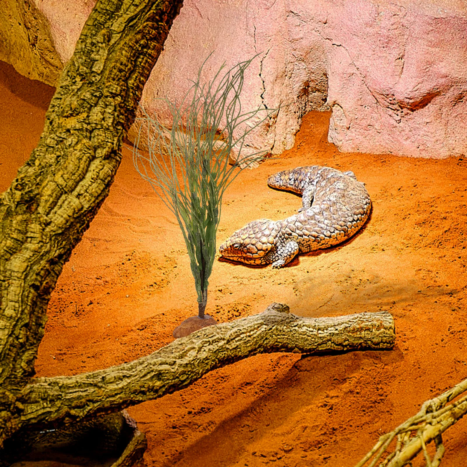 

Reptile Terrarium Plants Fake Natural Leaves for Snake Bearded Dragon Gecko Lizard Tank Hideout Decorative Accessories