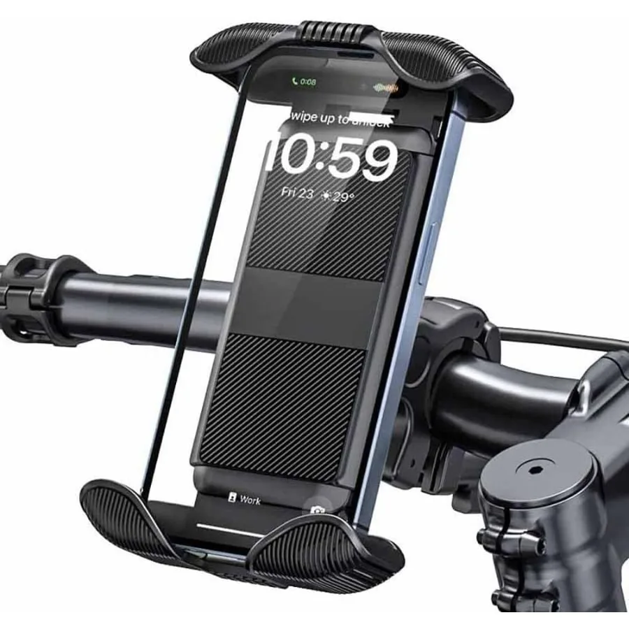 

Bike Handlebar Phone Holder Motorcycle Phone Mount Motorcycle Handlebar Cell Phone Clamp for iPhone 11 12 13 14 Series and Othe