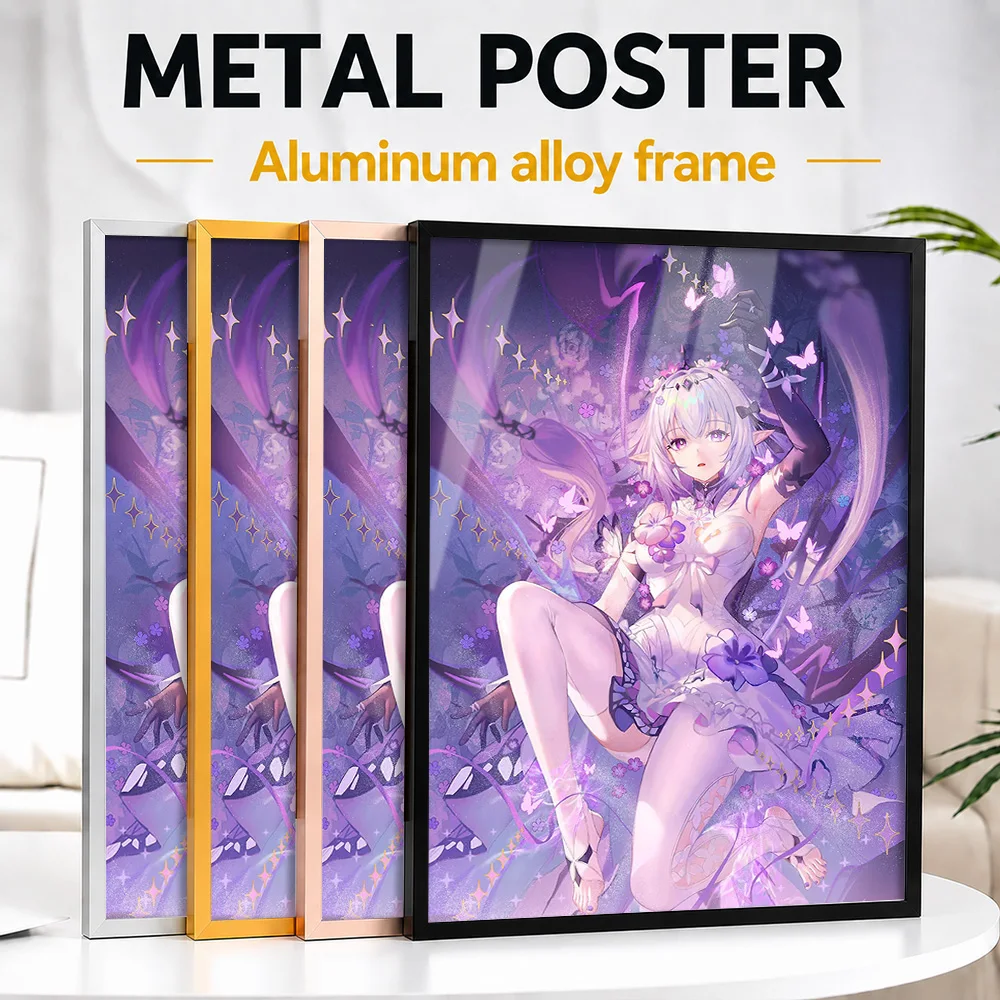 Honkai Star Rail Castorice Framed Aluminum Metal Poster Customized Photo Manga Style Wall Art For Studio Memorable Player Gift