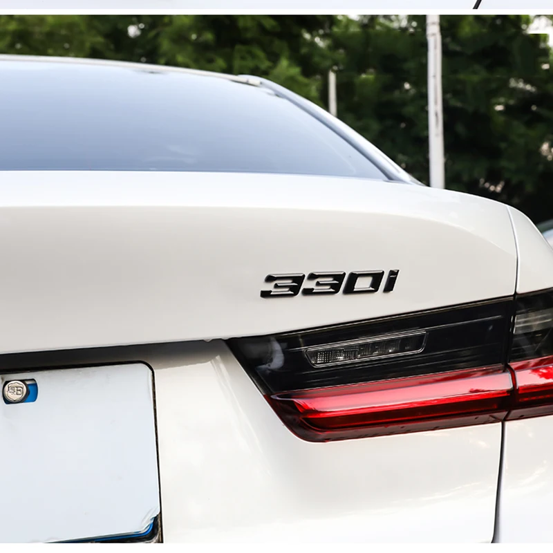 Auto 3D Abs Kofferbak Letters Logo Badge Embleem Decal Sticker Voor Bmw 3 Serie 320i 325i 328i 330i 335i E46 e90 E91 F30 F31 F34 G20