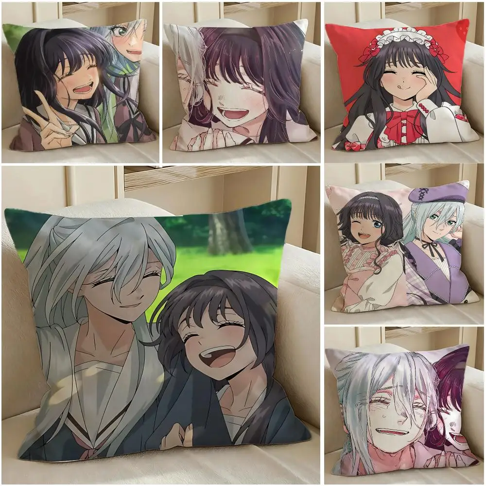 Manga The Fragrant Flower Blooms with Dignity Cushion Cover Pillow Short Plush Warm CreamStylel Cushion for Living Room Bedroom