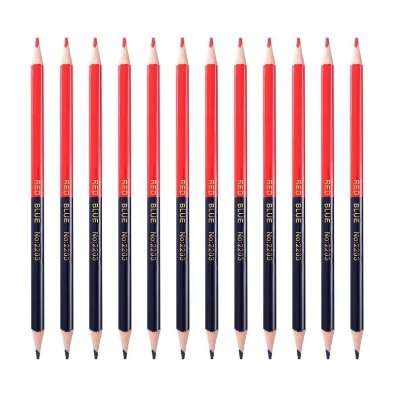 W89c 12pcs/Set Exbotable Pencils, предварительно заостренные для проверки раскраски карандаша
