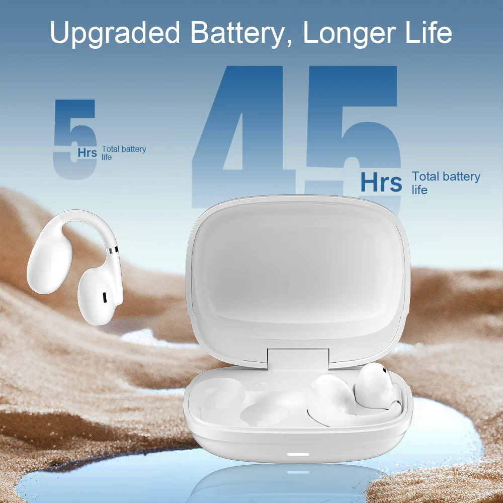 

Ear Clip Style Bluetooth Earphone Light Weight Comfortable Wear Long Battery Life Sport Bluetooth Headphone Multiple Colors