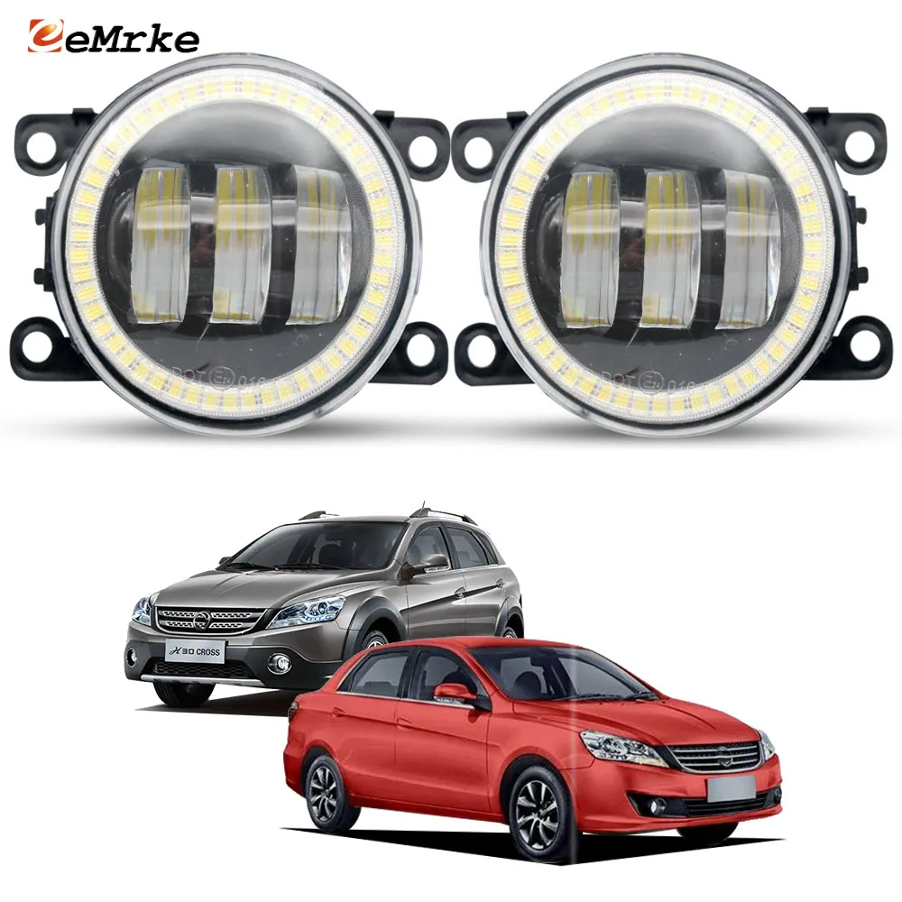 

Замена противотуманных фар для Dongfeng S30 / H30 Cross 2014-2018: ДХО «Ангельские глазки», передние дневные ходовые огни, ближний свет H11