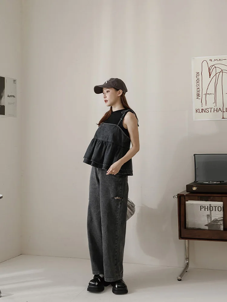 

Джинсы женские Queenop, осенне-зимние, новые, повседневные, с широкими штанинами, с боковыми разрезами, из эластичного хлопка, длинные брюки